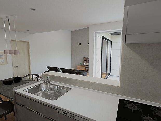 【タカラスタンダード　オフェリア】食器洗い乾燥機付きで家事の時短に※完成イメージ画像