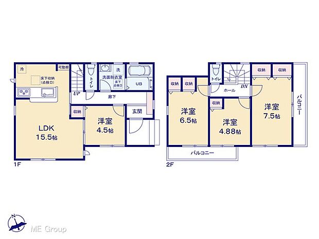 ◆1号棟◆～Floor plan～  図面と異なる場合は現況を優先致します。