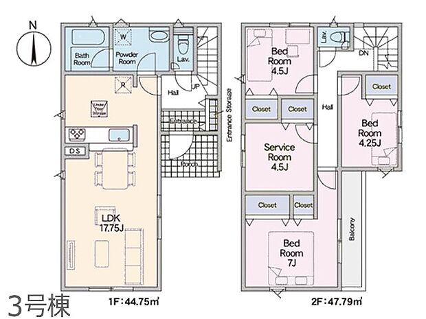 ◆３号棟◆～Floor plan～　図面と異なる場合は現況を優先致します。