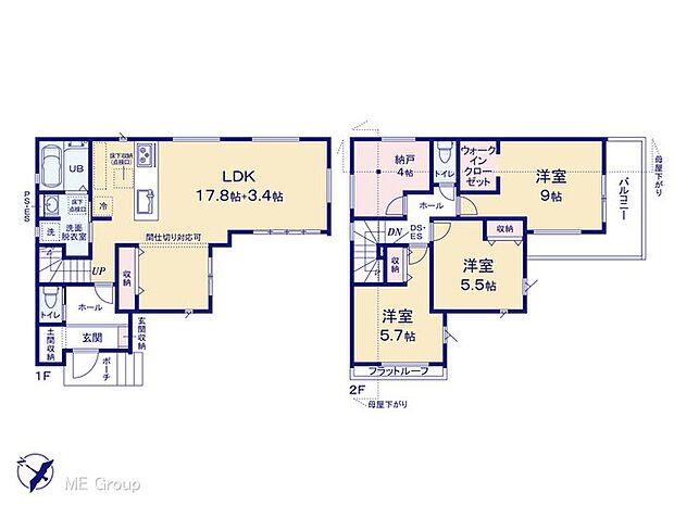 ～Floor plan～　図面と異なる場合は現況を優先