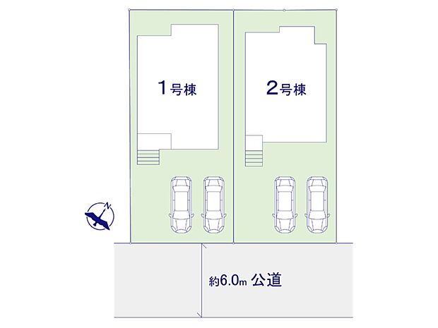 【区画図】～Plot　map～  図面と異なる場合は現況を優先致します。