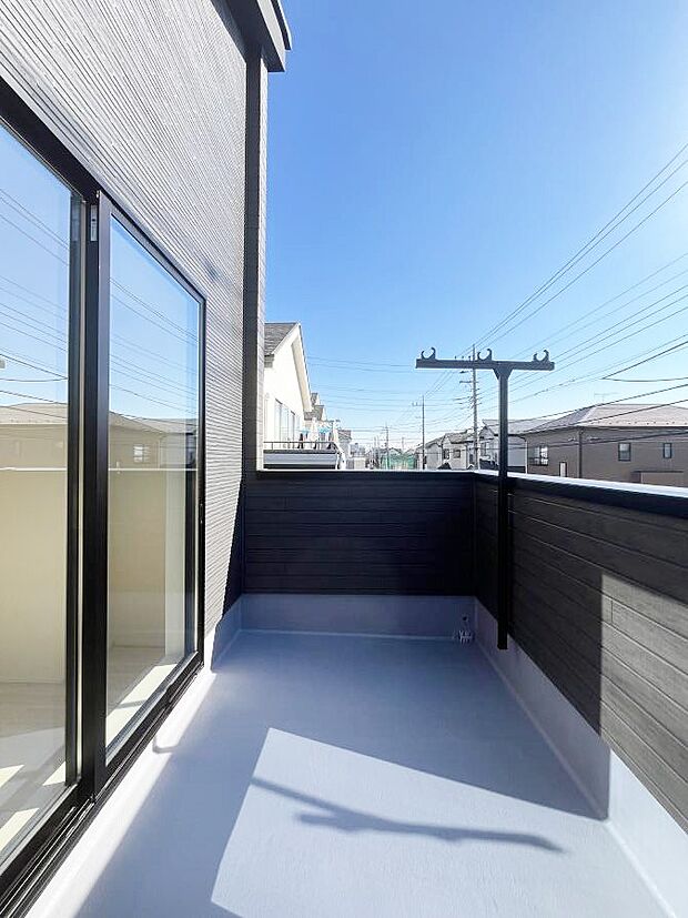 【バルコニー】風通しの良いバルコニー