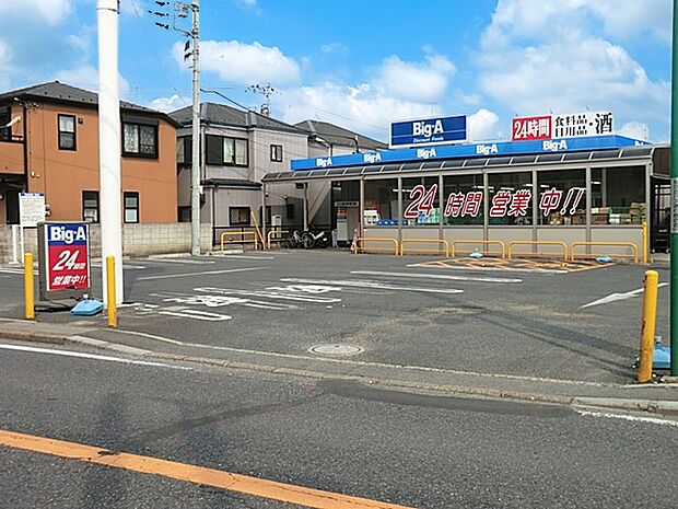 ビッグ・エー船橋松が丘店（約300m）