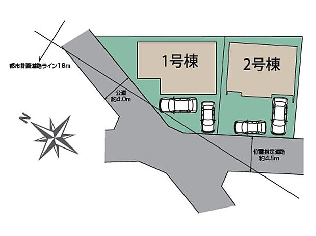 【区画図】～Plot map～　図面と異なる場合は現況を優先致します。