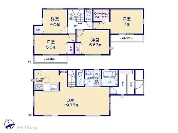 【4LDK】◆2号棟◆～Floor plan～  図面と異なる場合は現況を優先致します。