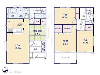◆2号棟◆～Floor plan～  図面と異なる場合は現況を優先致します。 