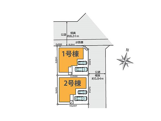 【区画図】～Plot map～　図面と異なる場合は現況を優先