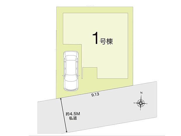 【区画図】～Plot map～　図面と異なる場合は現況を優先致します。