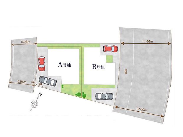 【区画図】～Plot map～　図面と異なる場合は現況を優先
