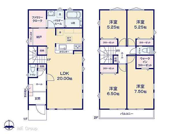 【4LDK】◆２号棟◆～Floor plan～　図面と異なる場合は現況を優先