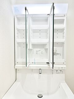 その他設備(三面鏡裏収納)