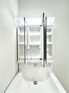 その他設備(三面鏡裏収納)
