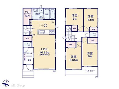 ◆B号棟◆～Floor plan～　図面と異なる場合は現況を優先致します。 