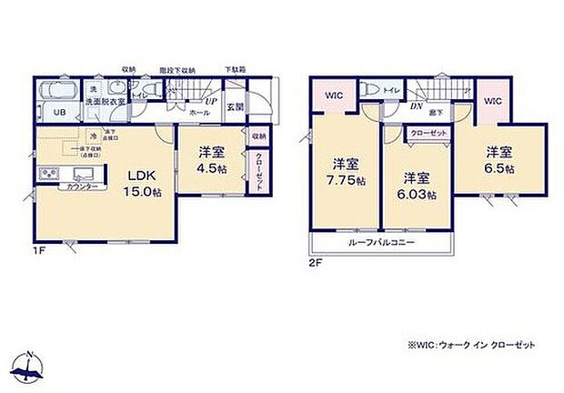 (1号棟)、価格2980万円、4LDK、土地面積130.19m2、建物面積96.05m2