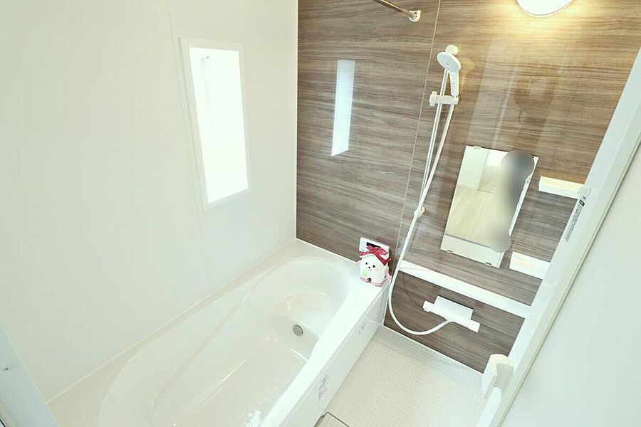 ☆System　Bath☆
掃除のしやすさ・収納の便利さなど、おふろを使う人、お手入れする人、みんなにとっての「しあわせ性能」を追求したバスルームを採用しました♪