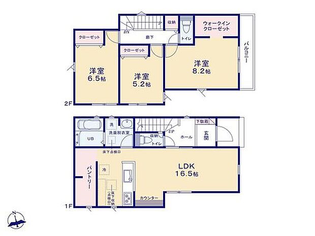 (3号棟)、価格2680万円、3LDK、土地面積135.34m2、建物面積96.06m2