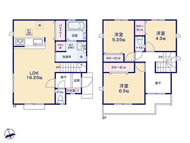 (1号棟)、価格2880万円、3LDK、土地面積109.92m2、建物面積86.94m2