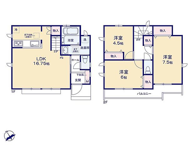 (A号棟)、価格3190万円、3LDK、土地面積104.09m2、建物面積82.39m2
