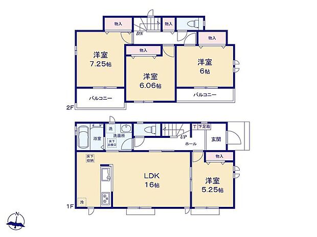 (C号棟)、価格3090万円、4LDK、土地面積133.29m2、建物面積101.43m2