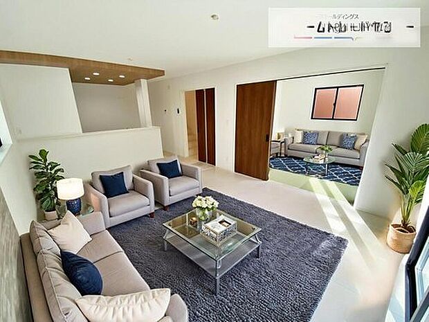 【☆Living　Room☆】インティメイトなくつろぎを味わえるリビングルームはひそやかな憩いの場となることで、新しいゆとりをもたらし、今までにないライフスタイルをもたらします。（家具はCGです）

