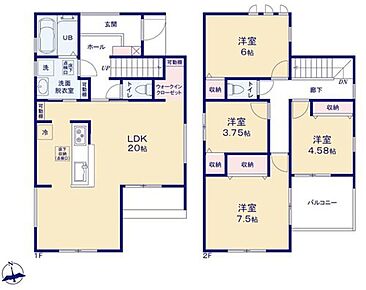 広々としたLDKに、自分好みのインテリアでレイアウト。
季節ごとに模様替えなども、楽しみの一つとなりそうです。 