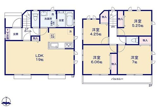 【4LDK】広々としたLDKに、自分好みのインテリアでレイアウト。
季節ごとに模様替えなども、楽しみの一つとなりそうです♪