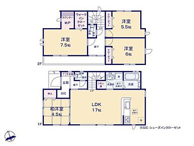 収納充実のお住まい☆SICやリネン庫、大容量のWICが揃っています！
主寝室のカウンター付きの納戸は、収納スペースとしてももちろん、小さな書斎や趣味のスペースとしてもお使いいただけます◎ 