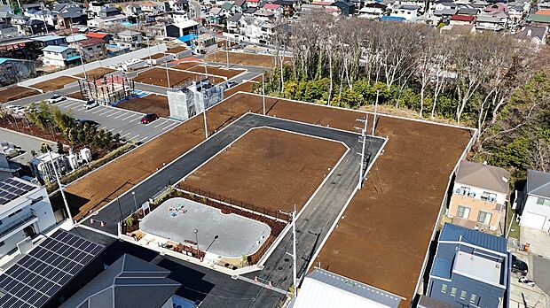 現地上空から撮影