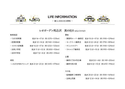 ライフインフォメーション てまり保育園徒歩16～17分（約1270～1376m）