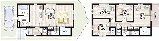 【4LDK】○長岡第五小学校・・・徒歩11分 ○長岡第四中学校・・・徒歩18分