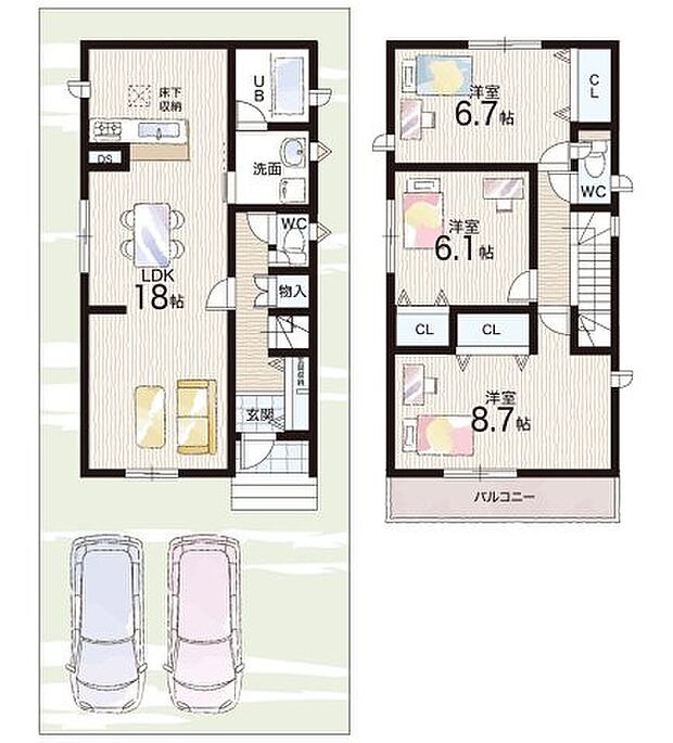 【3LDK】○今池小学校・・・徒歩18分 ○西城陽中学校・・・徒歩30分