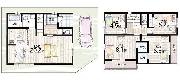 【4LDK】○北小倉小学校・・・徒歩4分 ○北小倉中学校・・・徒歩15分