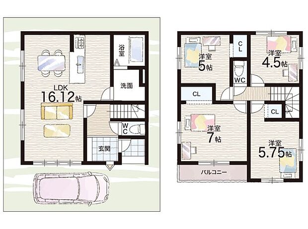 【4LDK】○向島小学校・・・徒歩６分 ○向島東中学校・・・徒歩６分