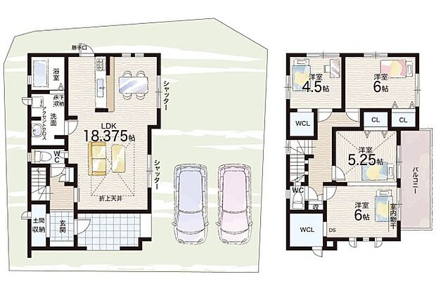 【3LDK】○坂本小学校・・・徒歩9分 ○日吉中学校・・・徒歩9分