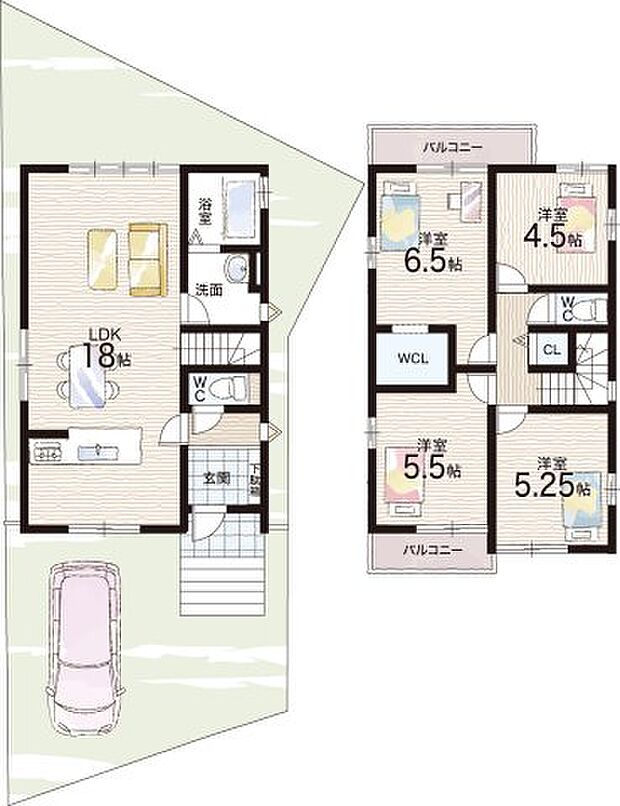 【4LDK】○寺田小学校・・・徒歩14分 ○東城陽中学校・・・徒歩25分