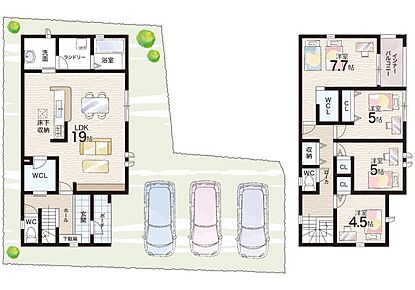 ○園部小学校・・・徒歩11分 ○園部中学校・・・徒歩15分 
