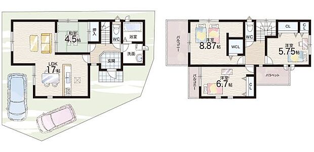 【4LDK】○浜寺小学校・・・徒歩5分 ○浜寺南中学校・・・徒歩20分