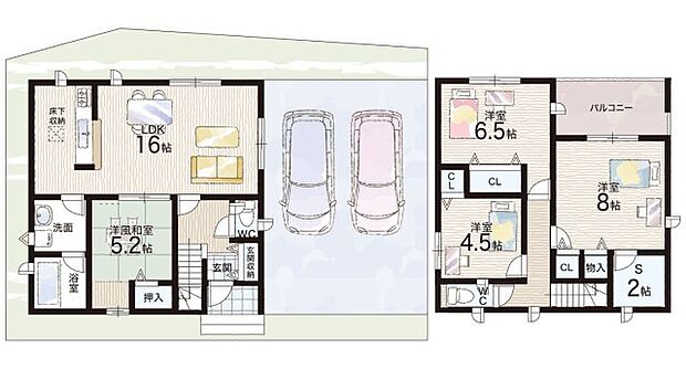 【4LDK+S(納戸)】○西和佐小学校・・・徒歩19分 ○高積中学校・・・徒歩54分