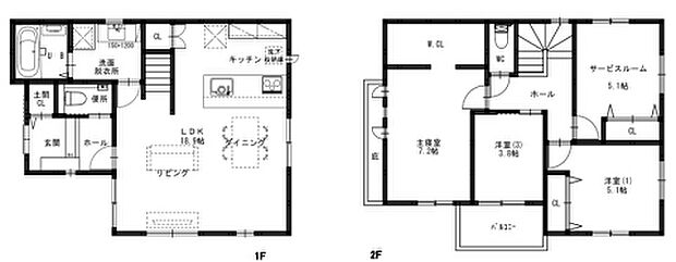 【3LDK+S(納戸)】○大仙小学校・・・徒歩4分 ○旭中学校・・・徒歩6分