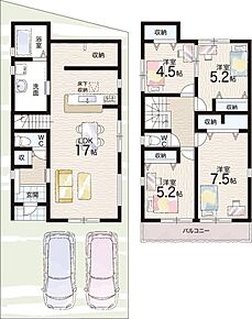 ○布忍小学校・・・徒歩4分 ○松原第三中学校・・・徒歩10分 