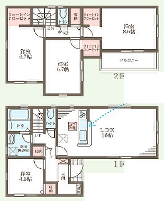 【4LDK】○登美丘西小学校・・・徒歩9分 ○登美丘中学校・・・徒歩14分