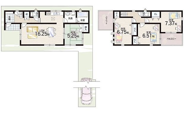 【4LDK】○登美丘南小学校・・・徒歩8分 ○登美丘中学校・・・徒歩20分