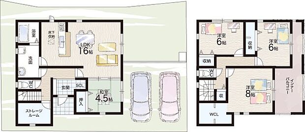 【4LDK+S(納戸)】○北小学校・・・徒歩17分 ○熊取北中学校・・・徒歩18分