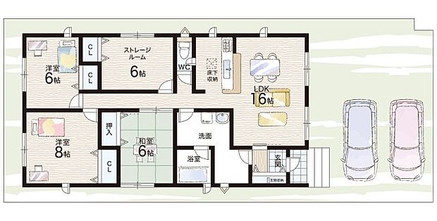 【3LDK+S(納戸)】○朝日小学校・・・徒歩13分 ○鳥取東中学校・・・徒歩15分