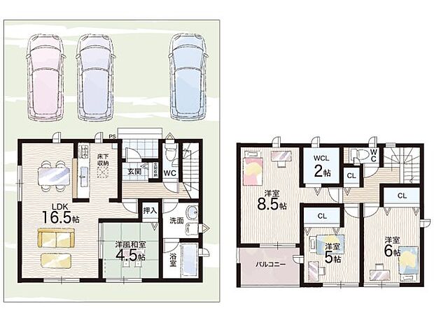 【3LDK】○新南小学校・・・徒歩9分 ○城東中学校・・・徒歩20分
