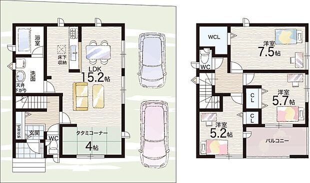 【3LDK】○常盤小学校・・・徒歩18分 ○桜台中学校・・・徒歩29分