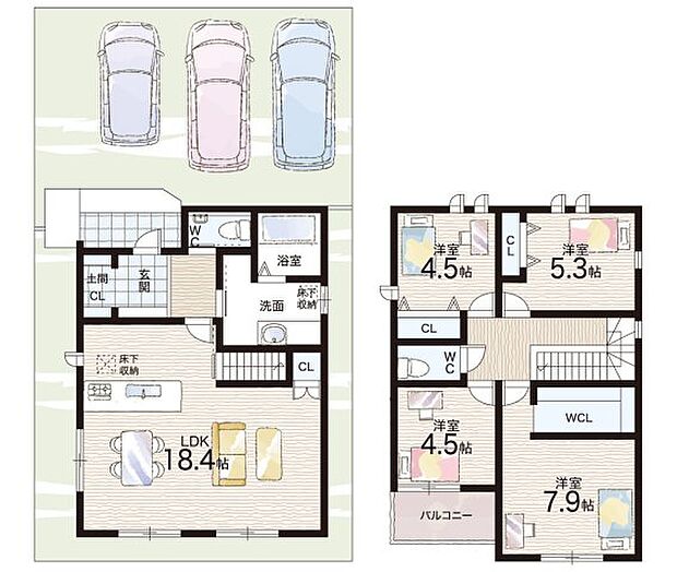 【4LDK】○赤坂台小学校・・・徒歩17分 ○赤坂台中学校・・・徒歩23分