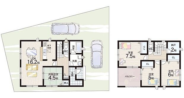 【4LDK+S(納戸)】○山崎小学校・・・徒歩18分 ○岩出中学校・・・徒歩34分