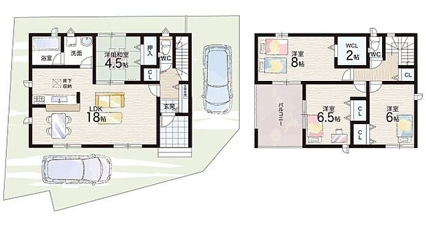 【4LDK】○山崎小学校・・・徒歩18分 ○岩出中学校・・・徒歩34分