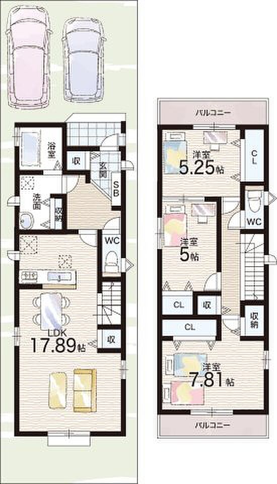 【3LDK】○加納小学校・・・徒歩3分 ○盾津東中学校・・・徒歩10分